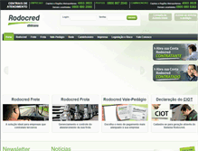 Tablet Screenshot of homologacao.rodocred.com.br